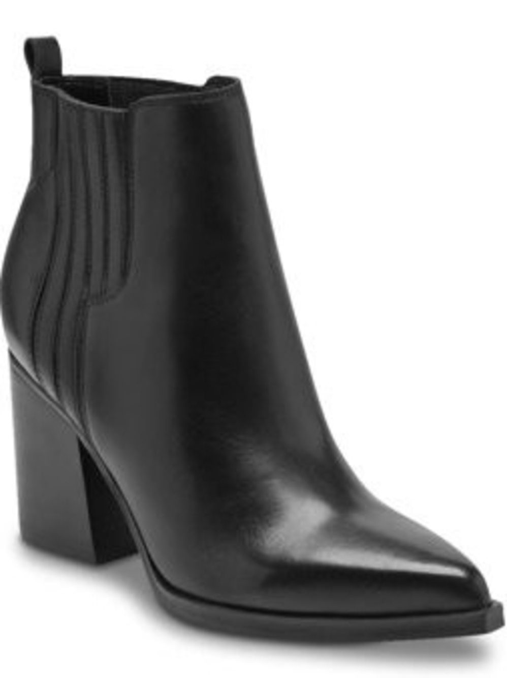 Marc Fisher 7M Leather Pointed-Toe Ankle Boot